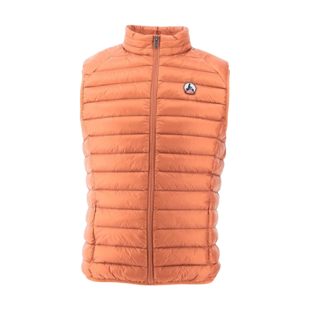 Jott Mouwloze Gewatteerde Jas Oranje Detail Orange Heren