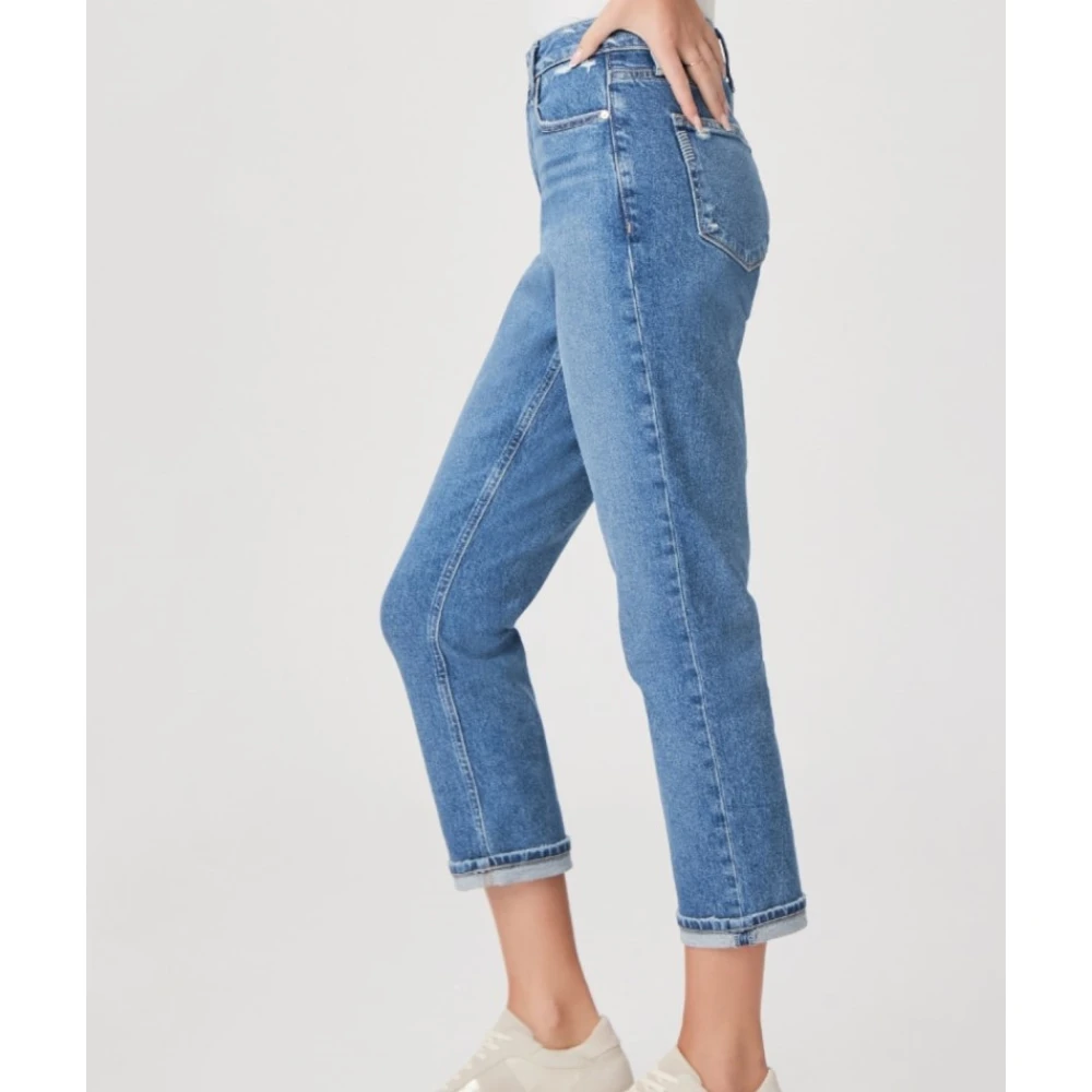 Paige High Rise Brigitte Broek Blue Dames