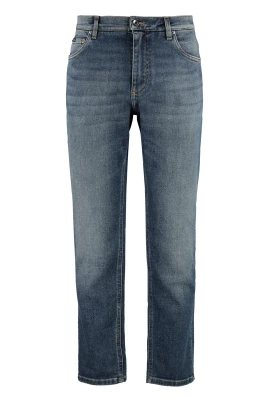 Kontrastsömn Löst Passande Jeans