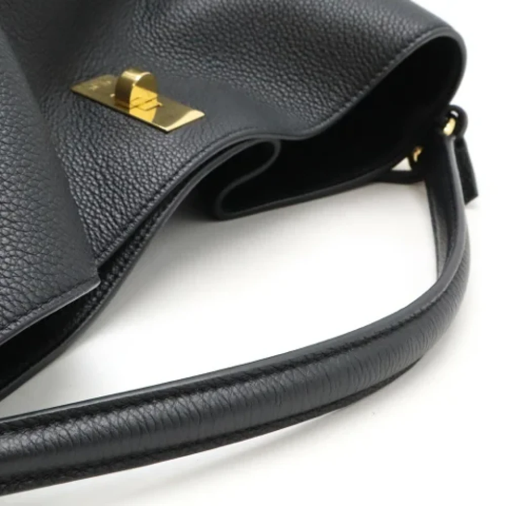 Celine Vintage Pre-owned Leather shoulder-bags Black Dames