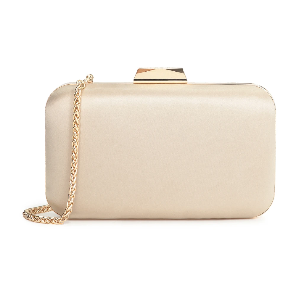 Kazar Beige trouwtas in de vorm van een stijve doos Beige Dames