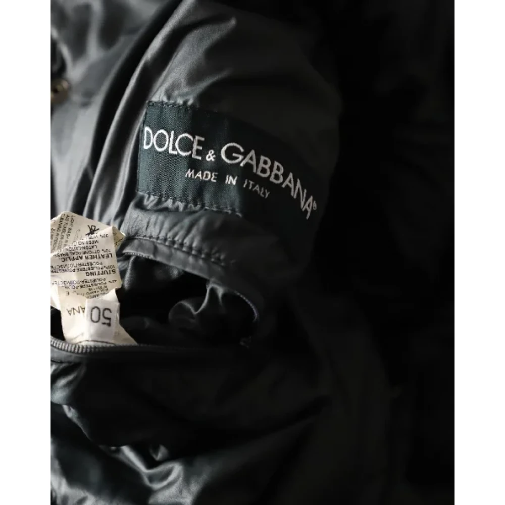 Dolce & Gabbana Pre-owned Nylon outerwear Gray Heren