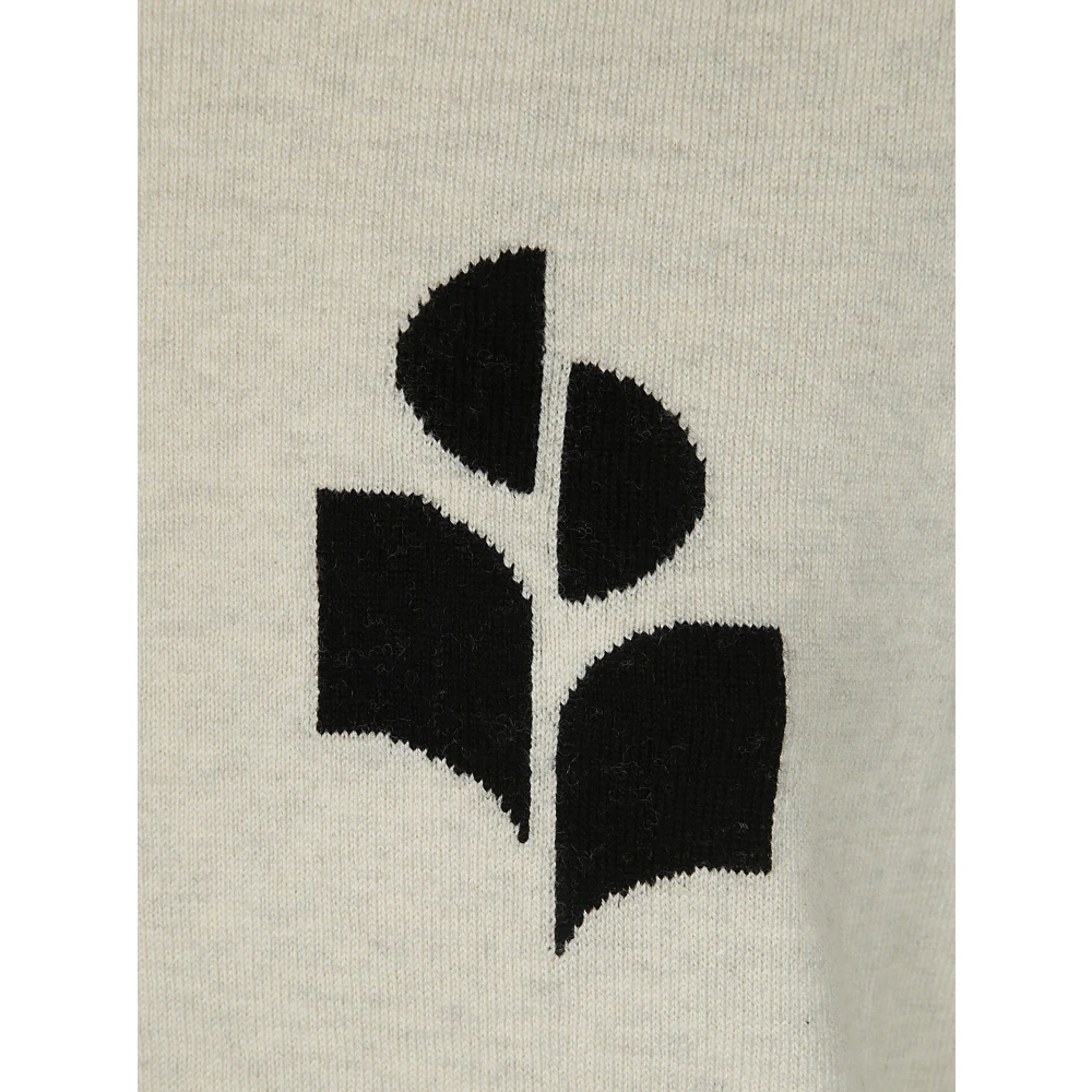 Isabel Marant Étoile Logo Crewneck Sweater Marisans ga Gray Dames