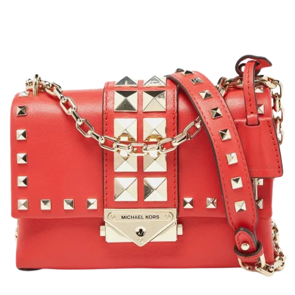 Michael Kors Pre-owned Leather crossbody-bags Red Dames
