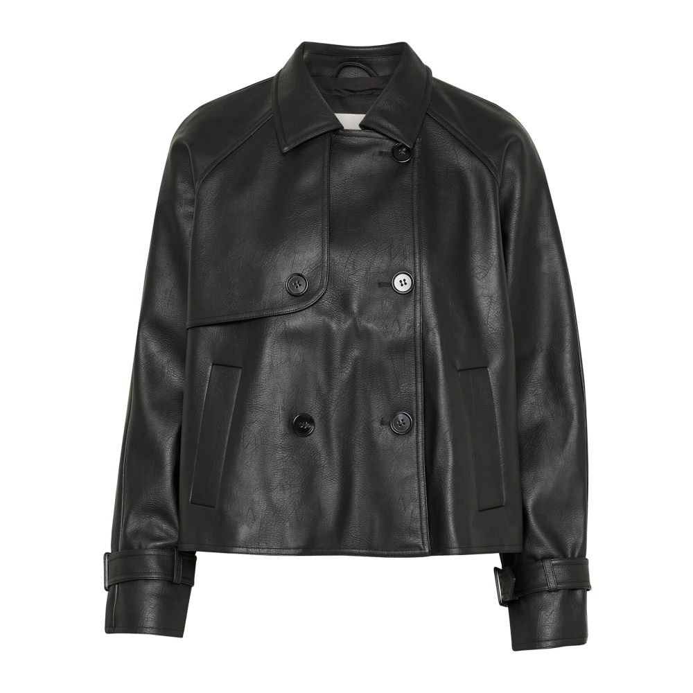 Jackets > Leather Jackets - - Kaffe - Modalova