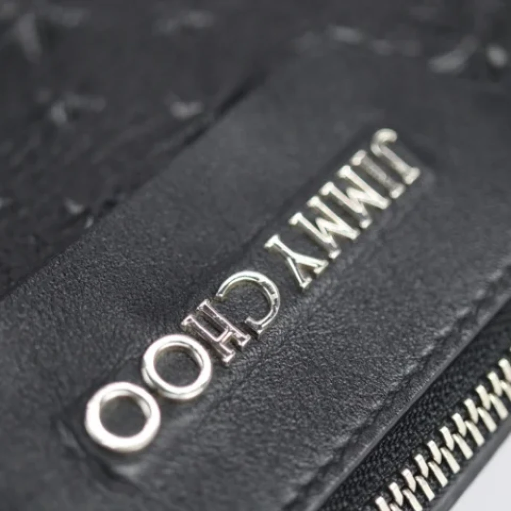Jimmy Choo Pre-owned Leather clutches Black Dames