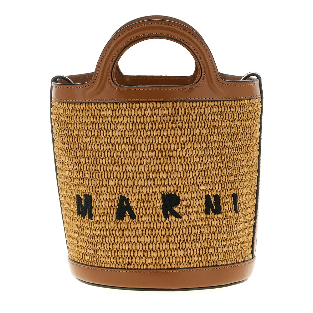 Marni Women's Brown Small Tropicalia Bucket Bag - Handbags - One Size - Bags