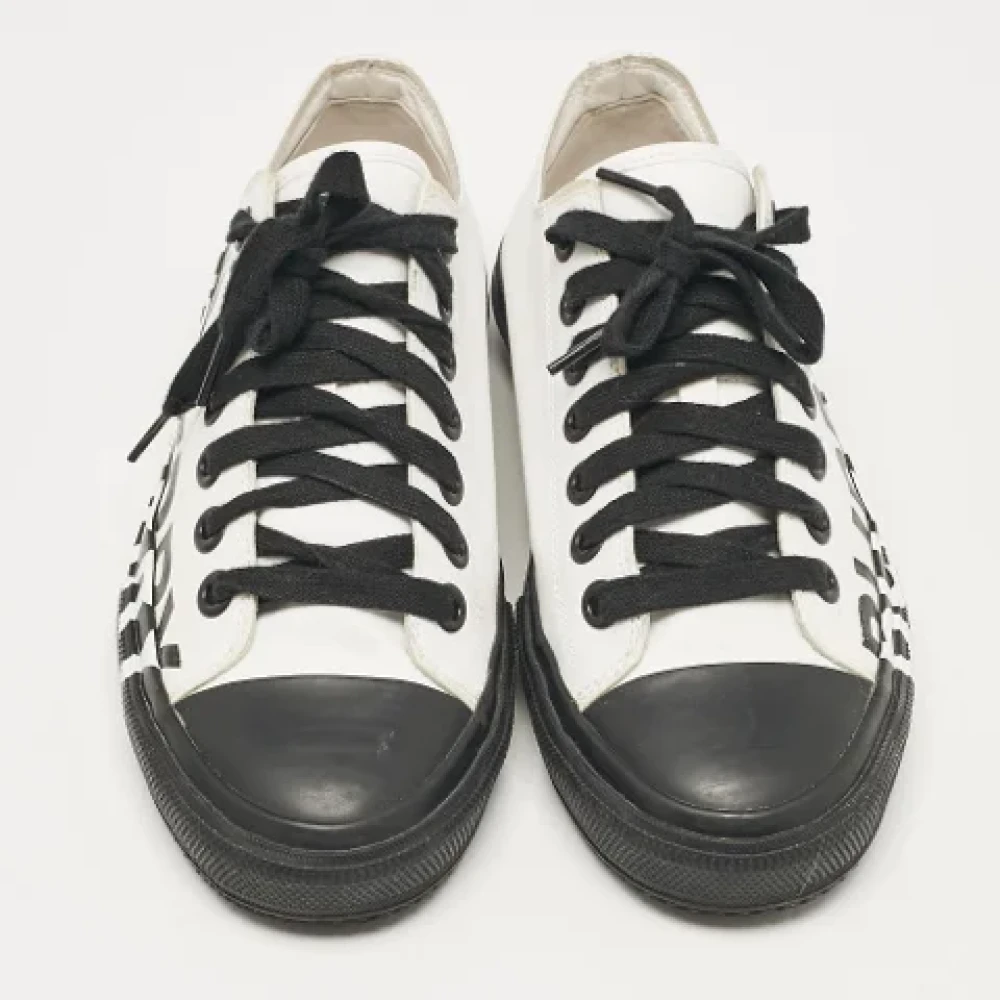 Burberry Vintage Pre-owned Tyg sneakers White, Dam