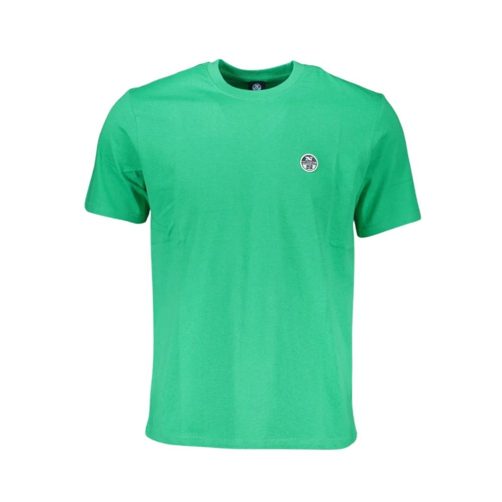 North Sails Groene Katoenen Logoshirt Green Heren