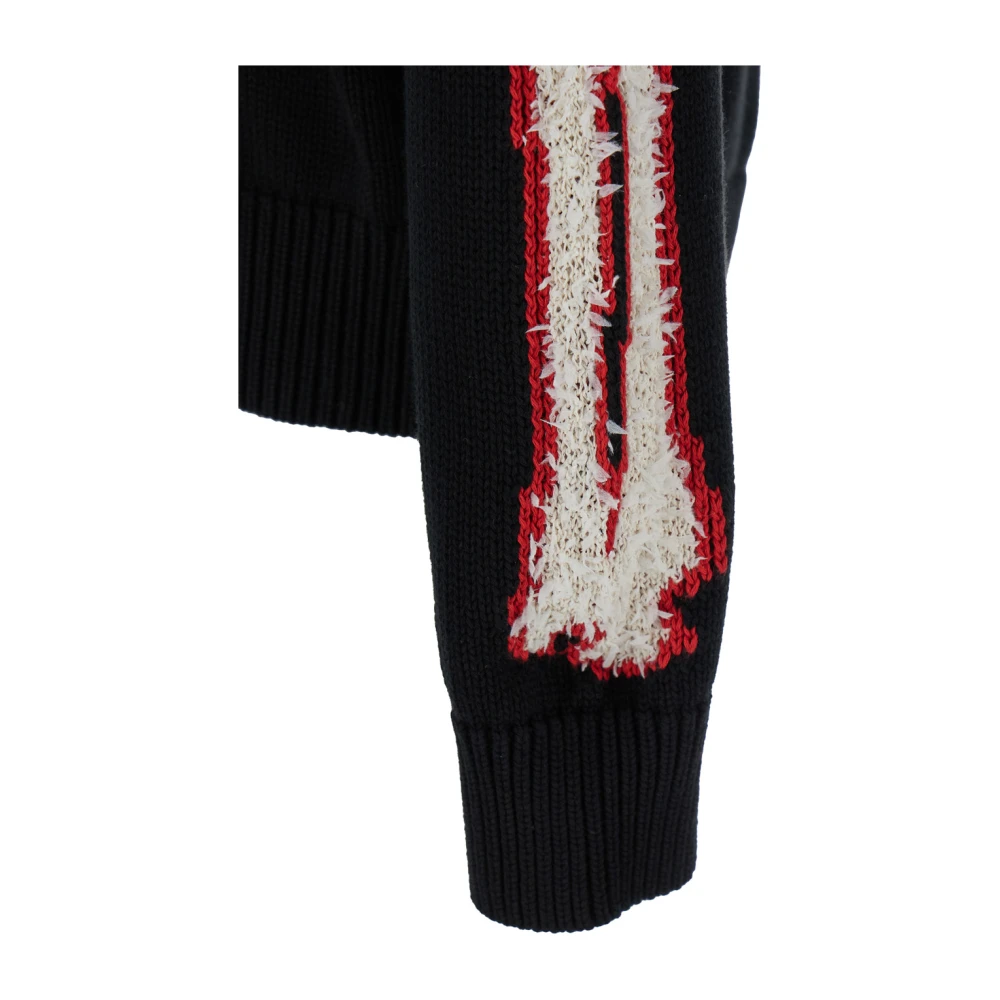 Amiri Bones Cardigan Sweater Black Heren