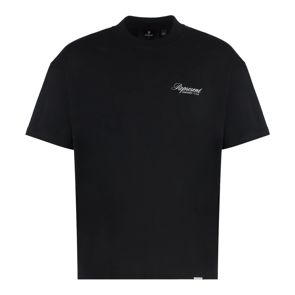 Represent Men's Black Cotton Crew-Neck T-Shirt - T-Shirts - Xs- Tops