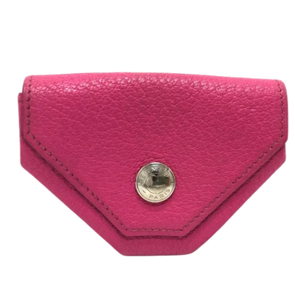 Hermès Vintage Pre-owned Leather wallets Pink Dames