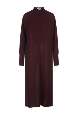 red-georgette-shirtdress-for-women