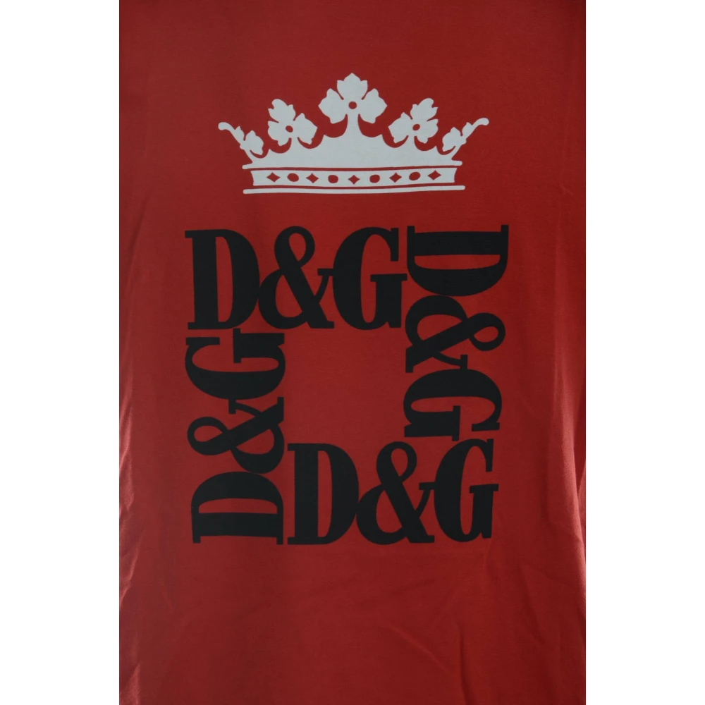 Dolce & Gabbana Heren korte mouw mode T-shirt Red Heren