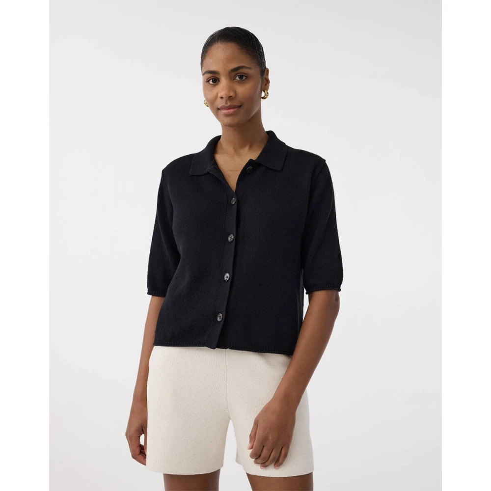Knit-ted Yoshi Vest Black Dames