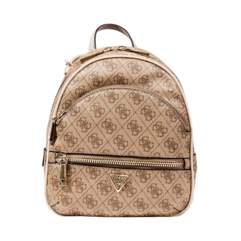 Guess Donna Marrone Zaino Stiloso Compatto Manhattan Ii - Immagine 8
