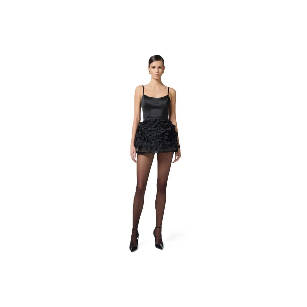Elisabetta Franchi Polyester Jurken Black Dames