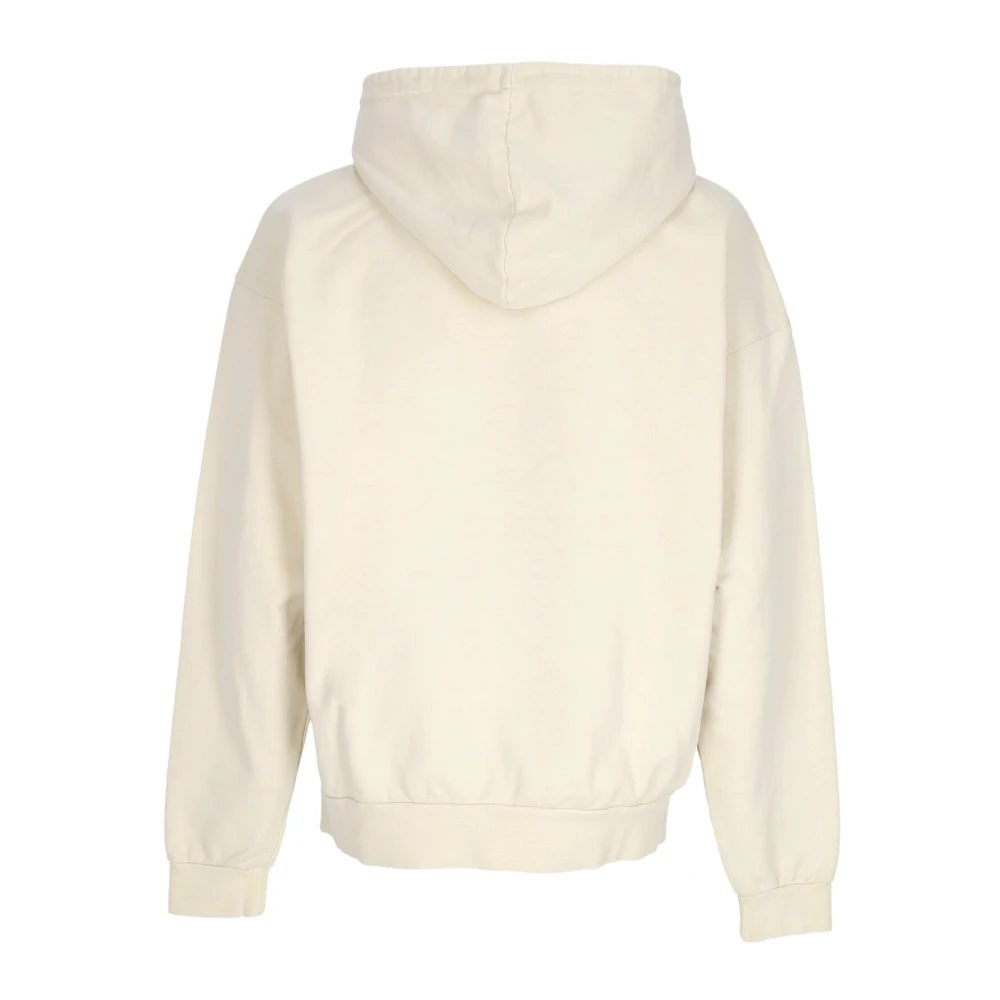 Obey Lichte capuchontrui in fleece pigmentklei Beige Heren