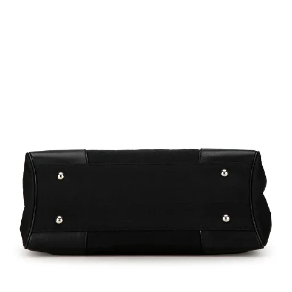 Salvatore Ferragamo Pre-owned Canvas handbags Black Dames