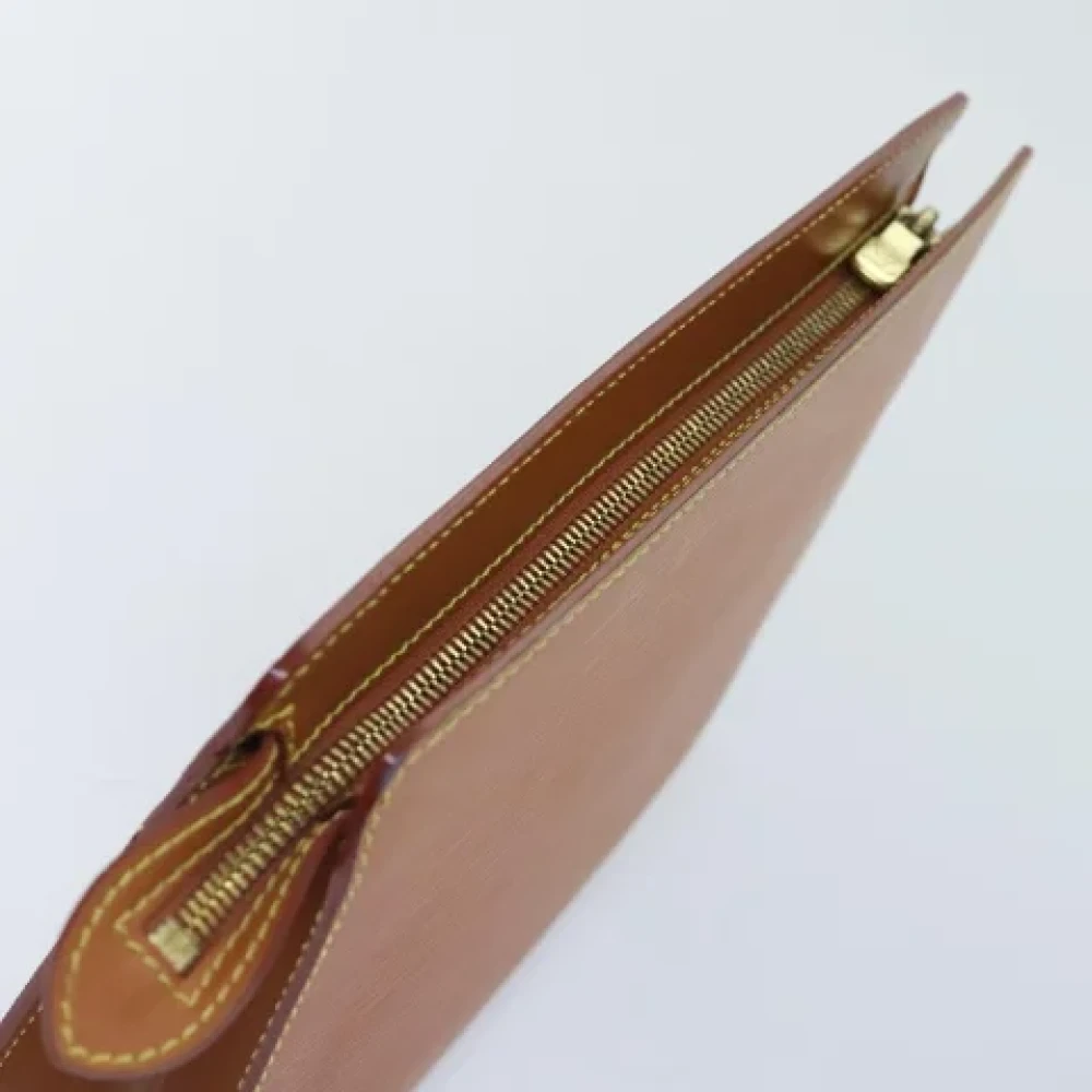 Louis Vuitton Vintage Pre-owned Leather clutches Brown Dames