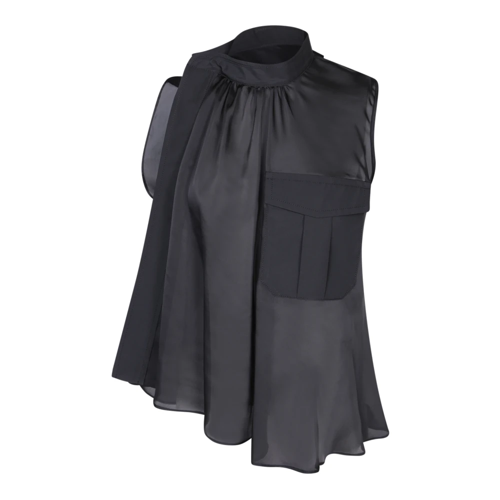 Sacai Stijlvol Zwart Topkleding Black Dames