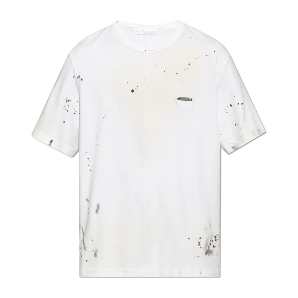 Helmut Lang T-shirt met logotoepassing White Heren