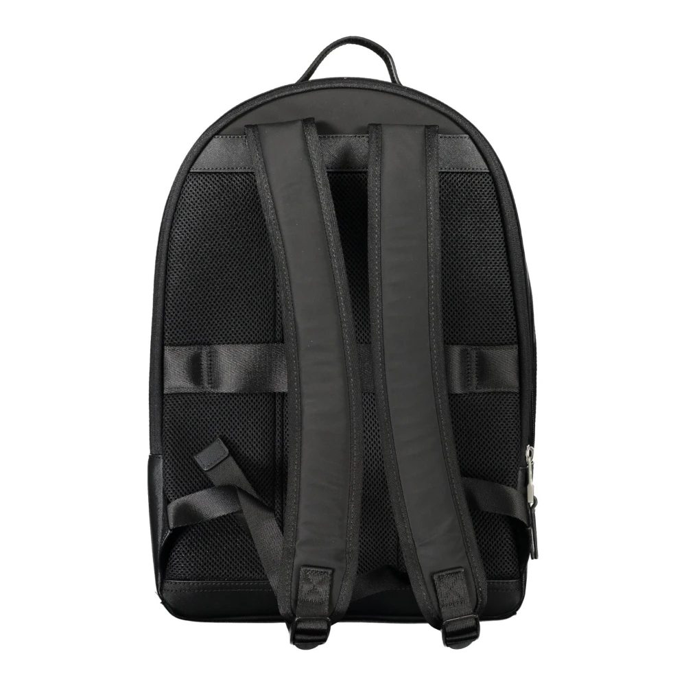 Tommy Hilfiger Zwarte heren rugzak met laptopvak Black Heren