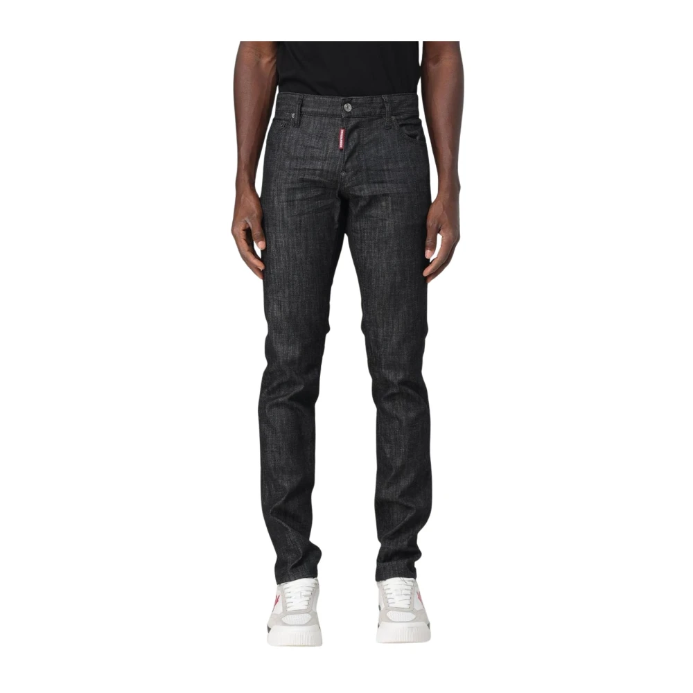 Dsquared2 Men's Black Slim-Fit Jeans,, Slim Fit Skater Jeans Extra Large