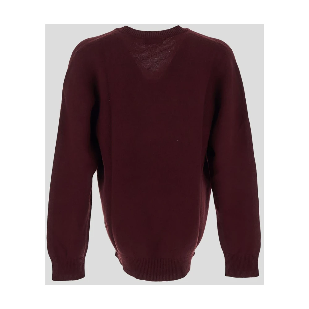 Laneus Wol V-hals Gebreid Red Heren