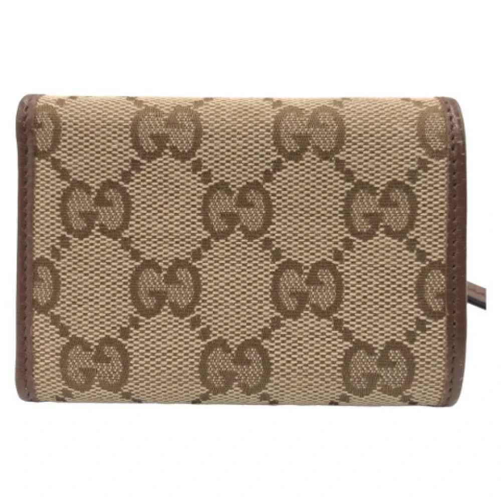 Gucci Vintage Pre-owned Canvas wallets Brown Dames