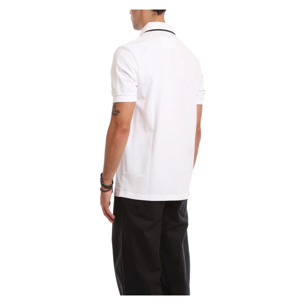 Fred Perry Patch Polo Shirt in Wit White Heren