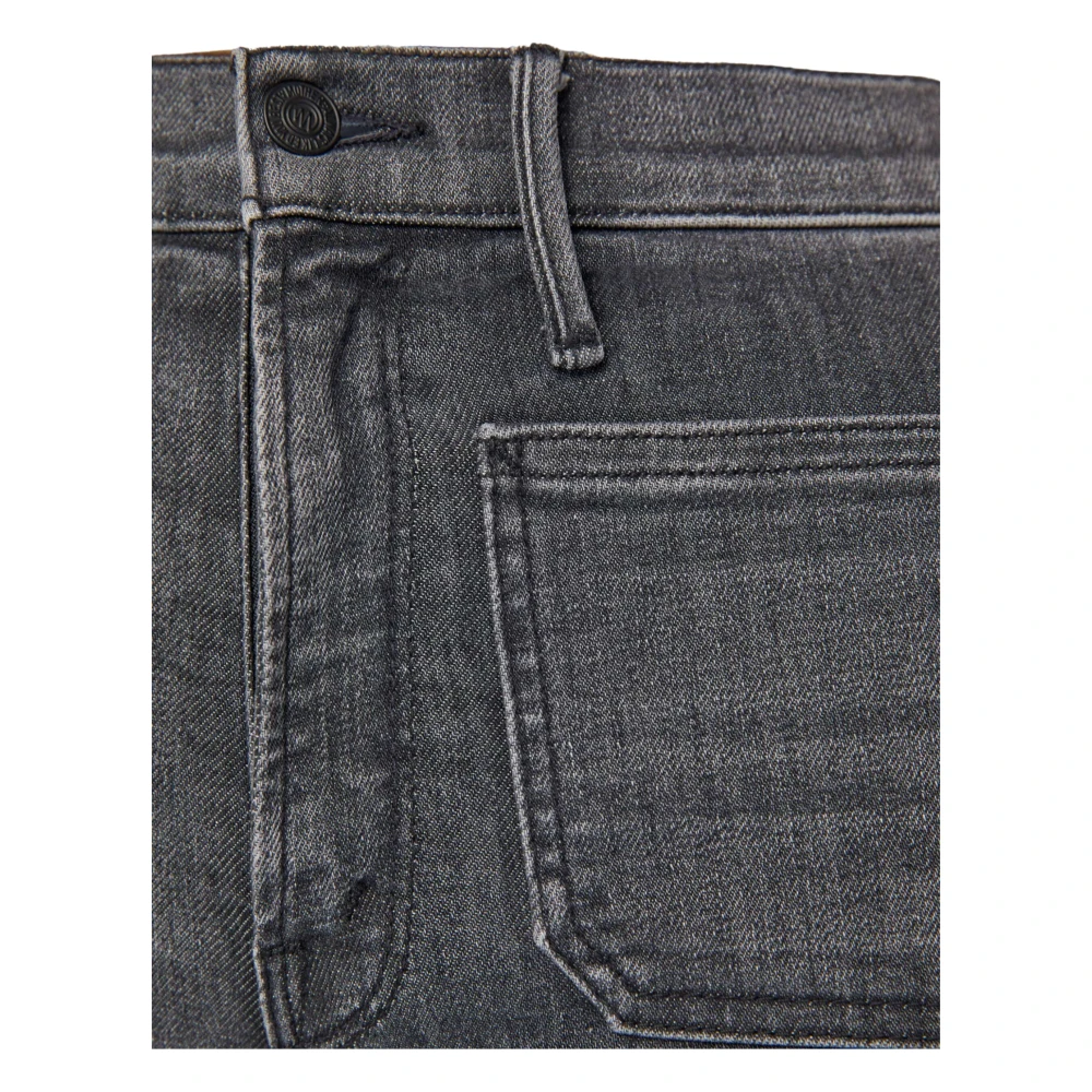 Mother Zak Twister Sneak Jeans Grijs Gray Dames