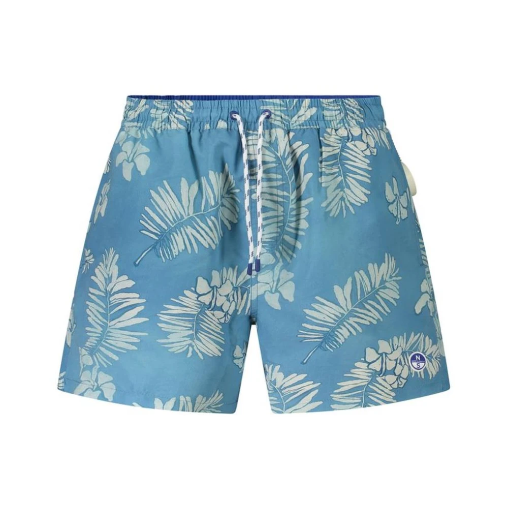 North Sails , Beachwear, Male, Blue, S, Polyester Swimwear