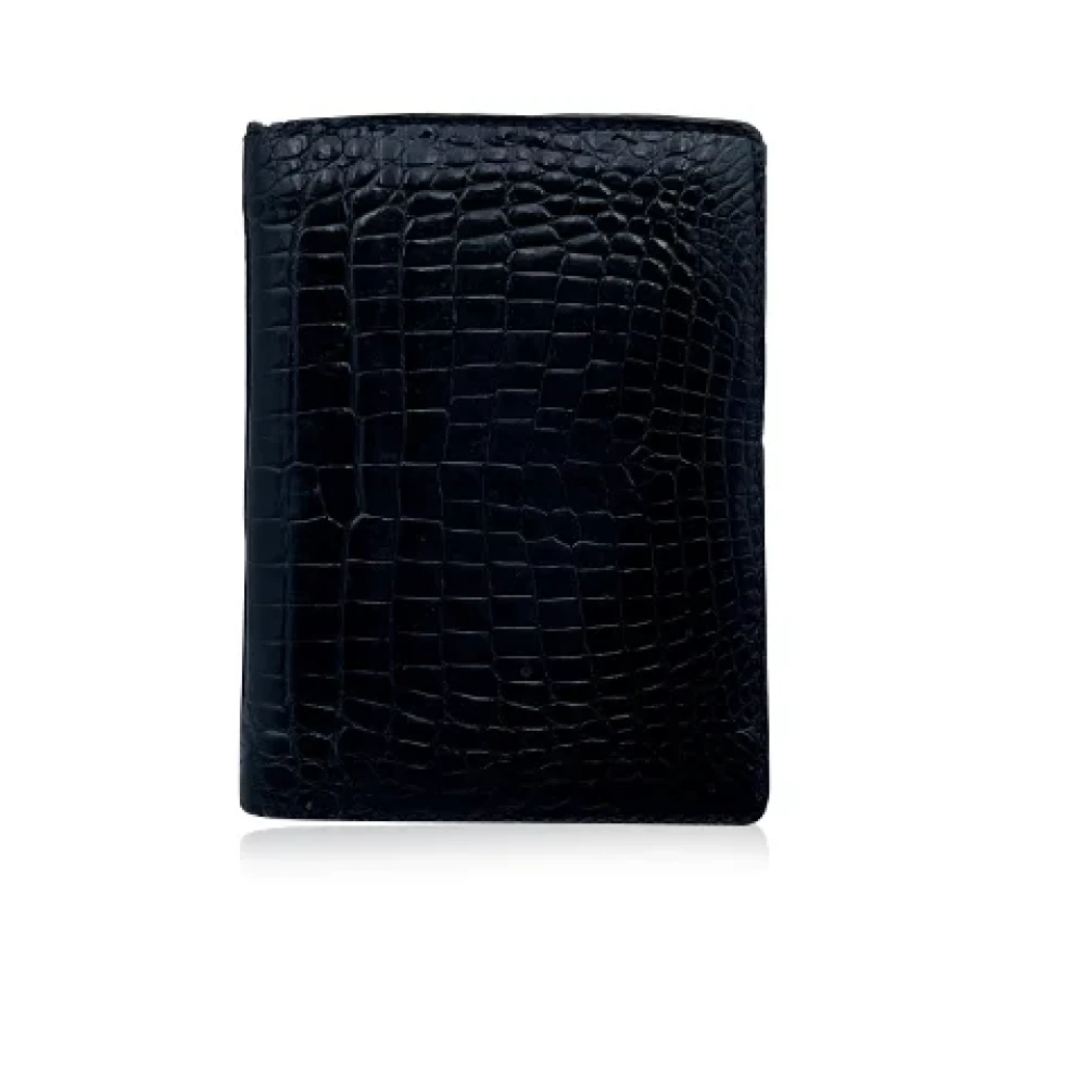 Gucci Vintage Pre-owned Leather home-office Black Dames
