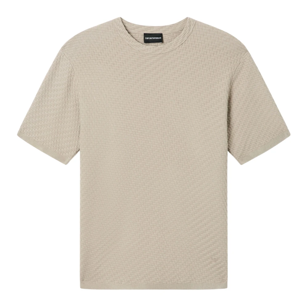 Emporio Armani Herren Beige Strickwaren, Mgröße: