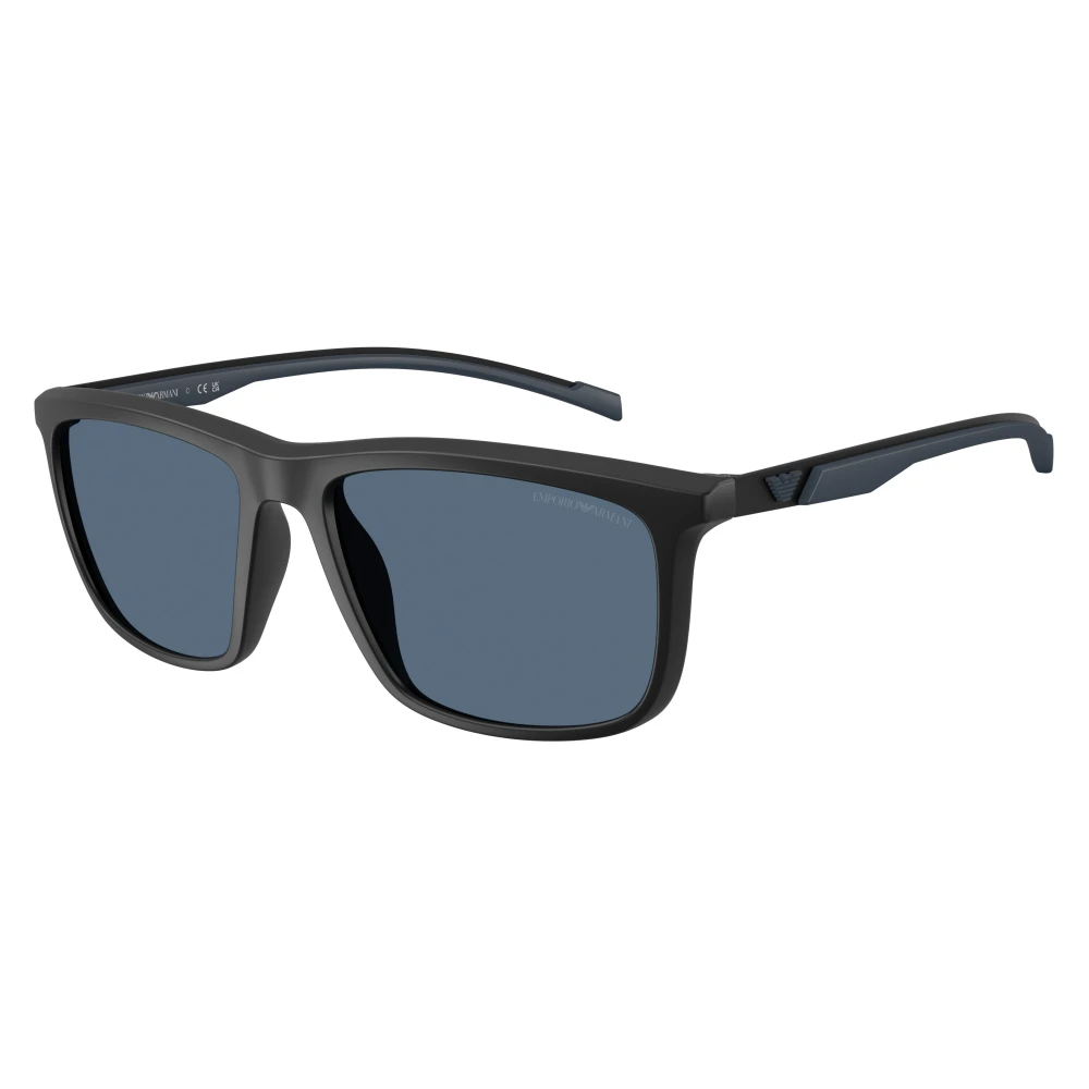 Emporio Armani Blue Man Ea4278u 500180 Sunglasses Injected Black Squared Normal - Image 2