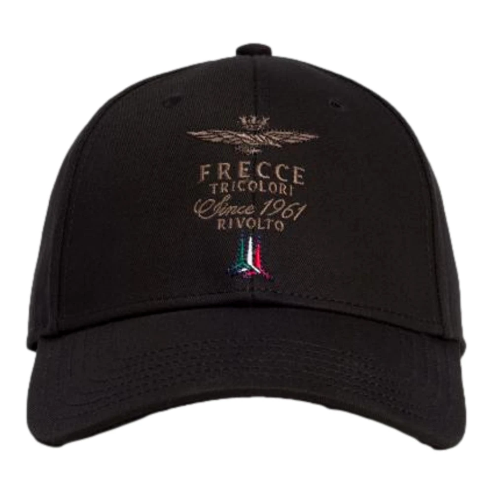 Aeronautica militare Emblematische Pet Viert Tricolor Pijlen Black Heren