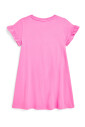 robe-rose-avec-ruffle-trim