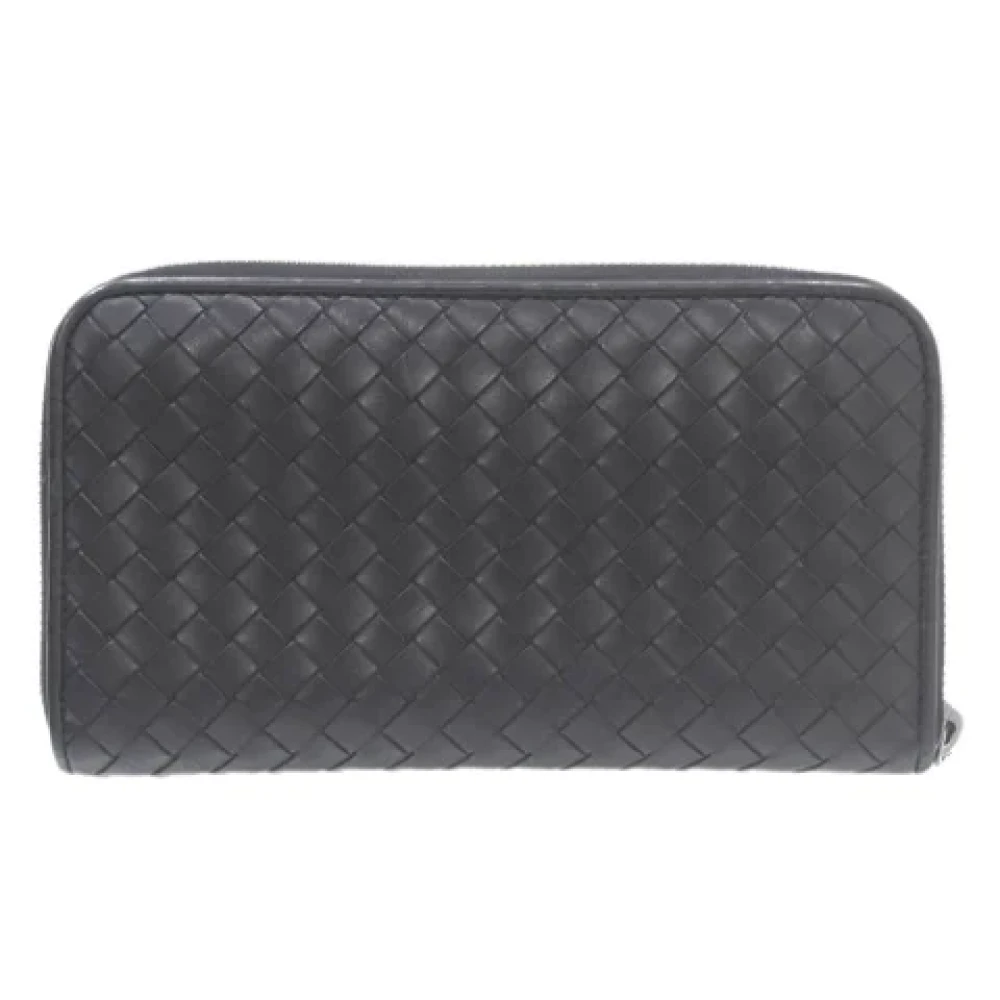 Bottega Veneta Vintage Pre-owned Fabric wallets Black Dames