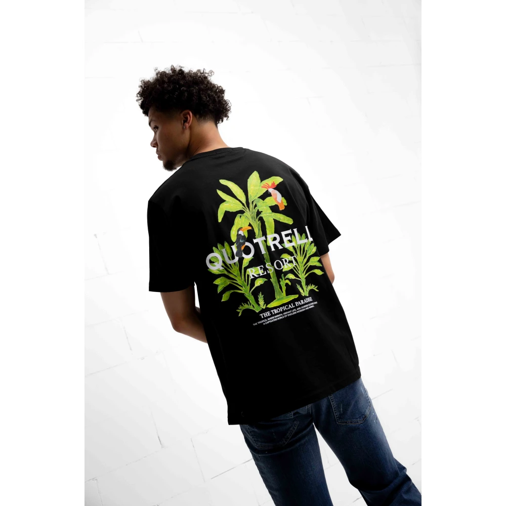 Quotrell Tropics T-Shirt Heren Zwart Black Heren