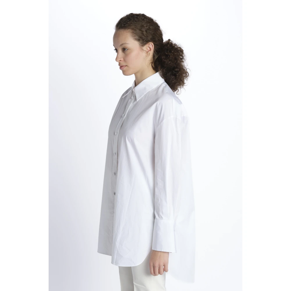 joseph Witte Katoenen Overhemd van Berton White Dames