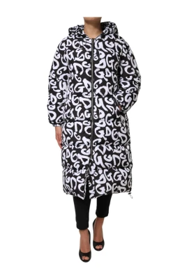 Svart Vit DG Mania Puffer Jacka