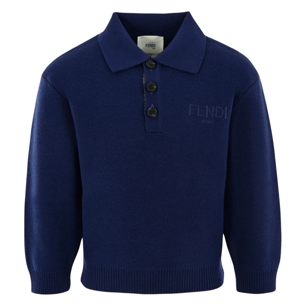 Fendi Boys Blue Kids Knitwear, 8 Y, Yale Sweatshirt