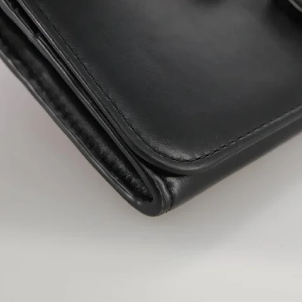 Chloé Pre-owned Leather wallets Black Dames