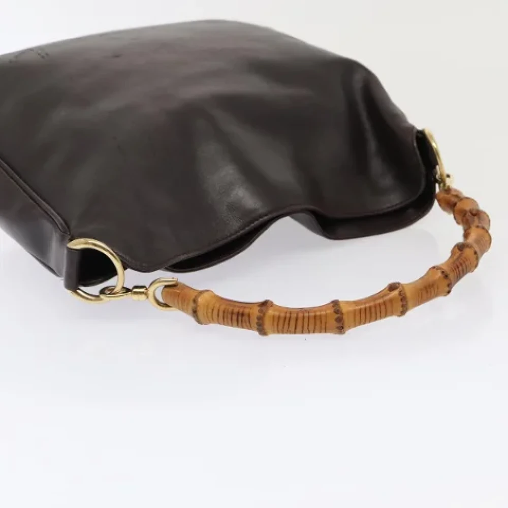 Gucci Vintage Pre-owned Leather gucci-bags Brown Dames
