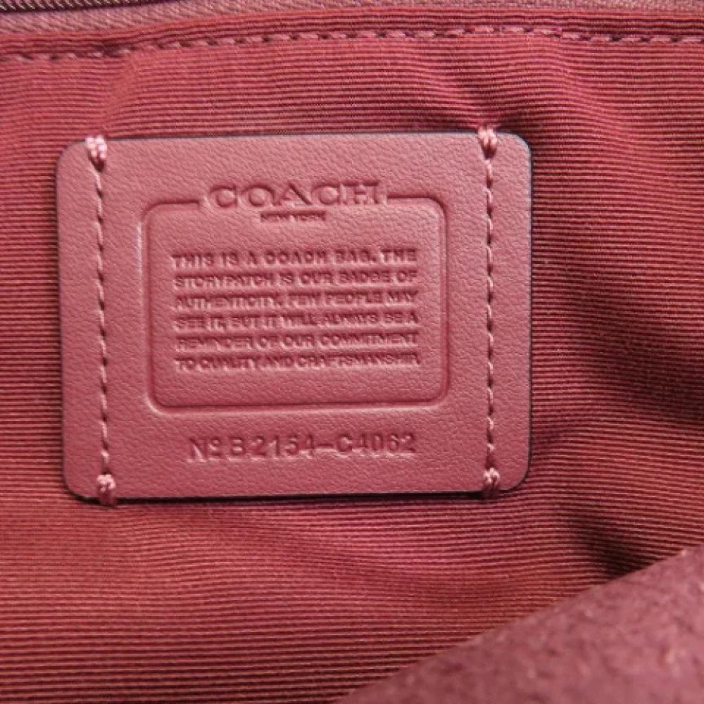 Coach Pre-owned Leather handbags Pink Dames