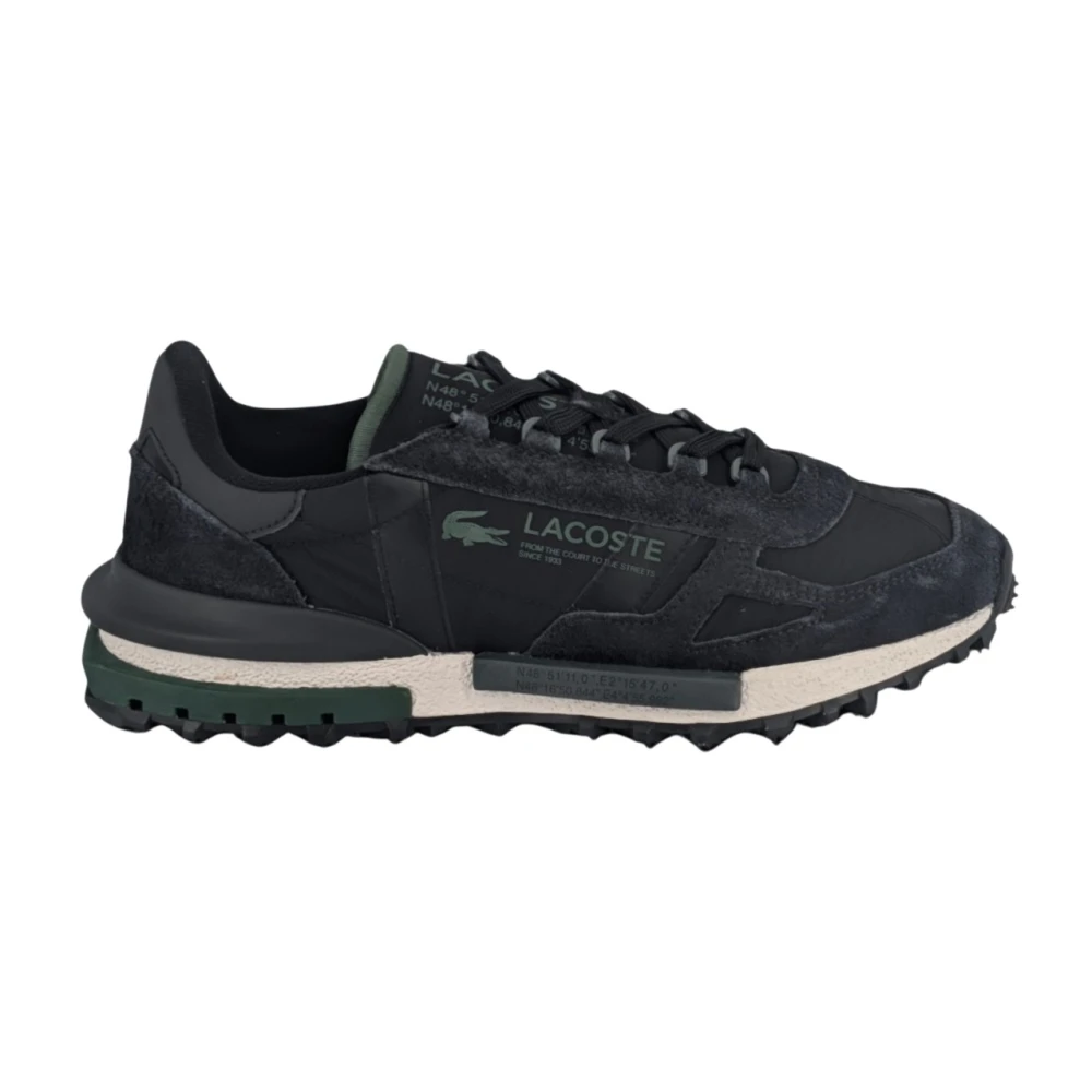 Lacoste Men's Black Sneakers, 12 Uk, Elite Active Trainers