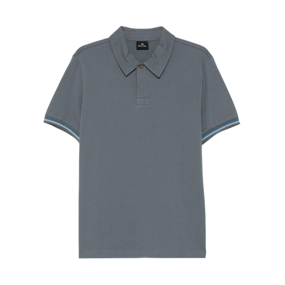 Paul Smith Mannelijk Grijs Tops Heren, 2XL, Gestreept Poloshirt