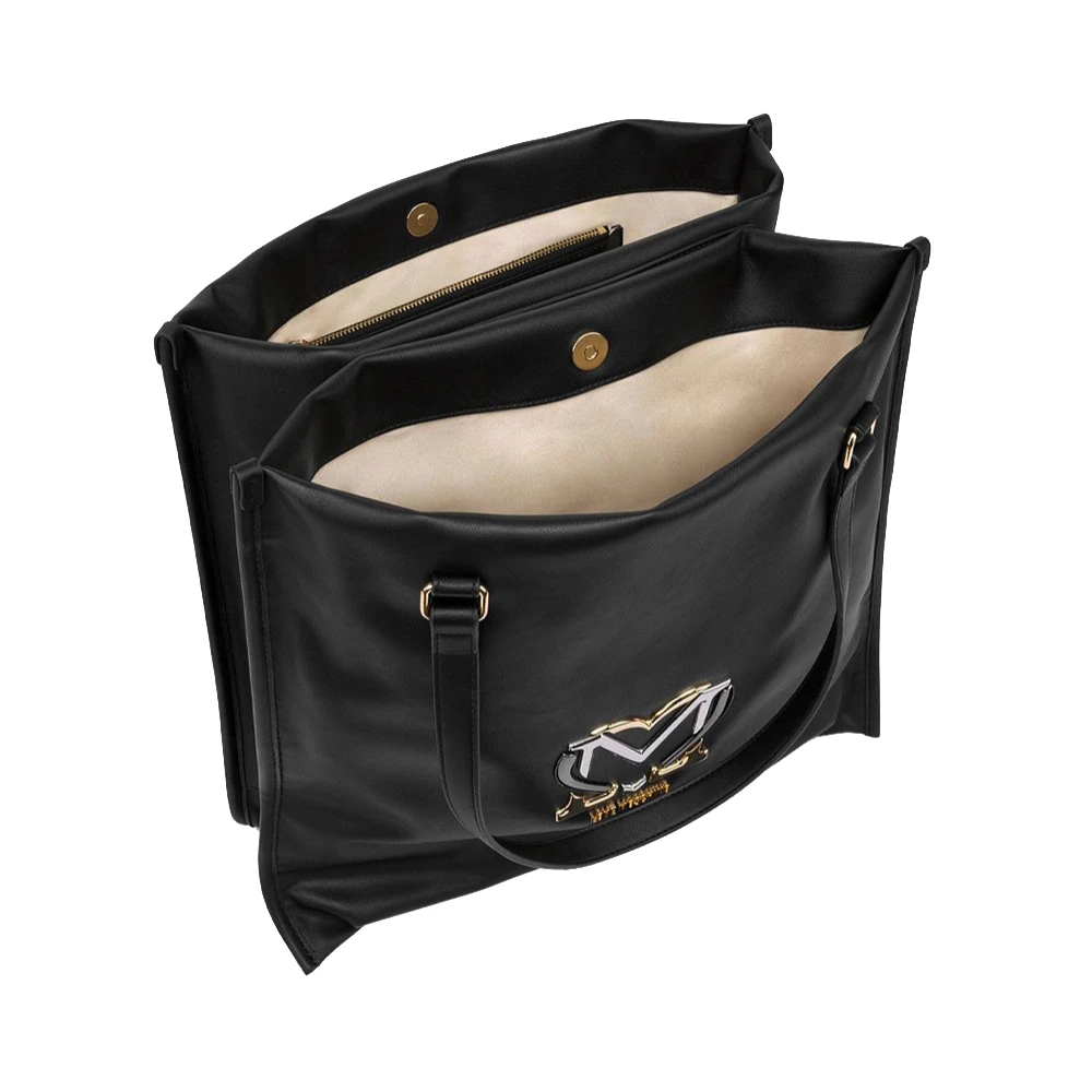 Moschino Zwarte schoudertas voor vrouwen Black Dames