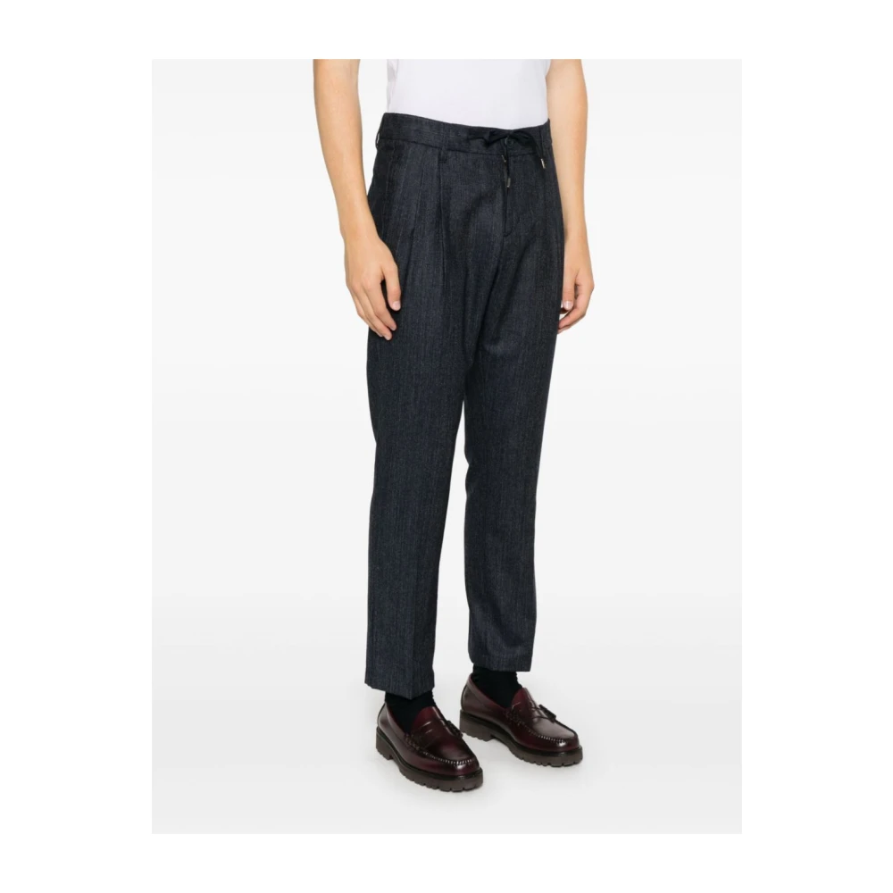 Herno Slim Fit Broek Blue Heren